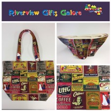Large Tote Bag - Vintage Coffee Large Tote Bag - Vintage Coffee